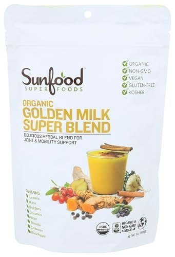 Sunfood Superfoods Organic Golden Milk Super Blend 6-oz.: $9.90 Sunfood Superfoods Organic Golden Milk Super Blend 6-oz.: $9.90