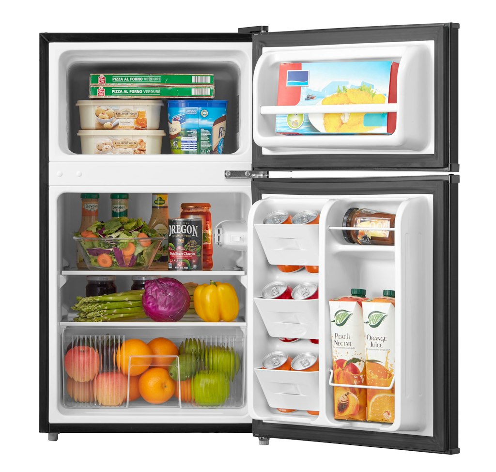 Mainstays 3.2 Cu. Ft. 2-Door Refrigerator with Freezer