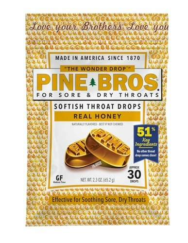 Pine Bros. Honey Gummy Sore Throat Drops 30-Count: $5.99 Pine Bros. Honey Gummy Sore Throat Drops 30-Count: $5.99