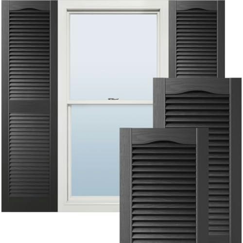 12" x 59" Lifetime Vinyl Cathedral Top Louver Shutters 2-Pack: $46.16 12" x 59" Lifetime Vinyl Cathedral Top Louver Shutters 2-Pack: $46.16