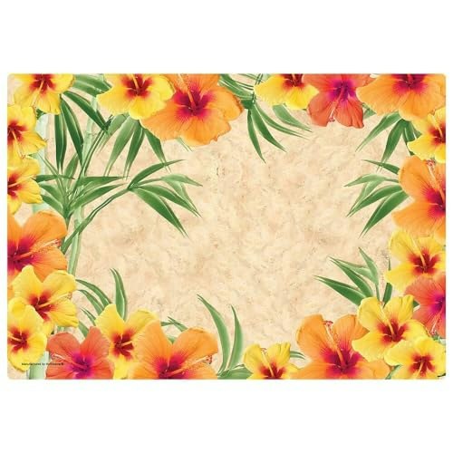 Hoffmaster 9-3/4" x 14" Hibiscus Paper Placemat 1000-Pack: $66.20 Hoffmaster 9-3/4" x 14" Hibiscus Paper Placemat 1000-Pack: $66.20