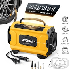AstroAI 12V DC/110V AC Tire Inflator for Car/Home for $39 + free shipping