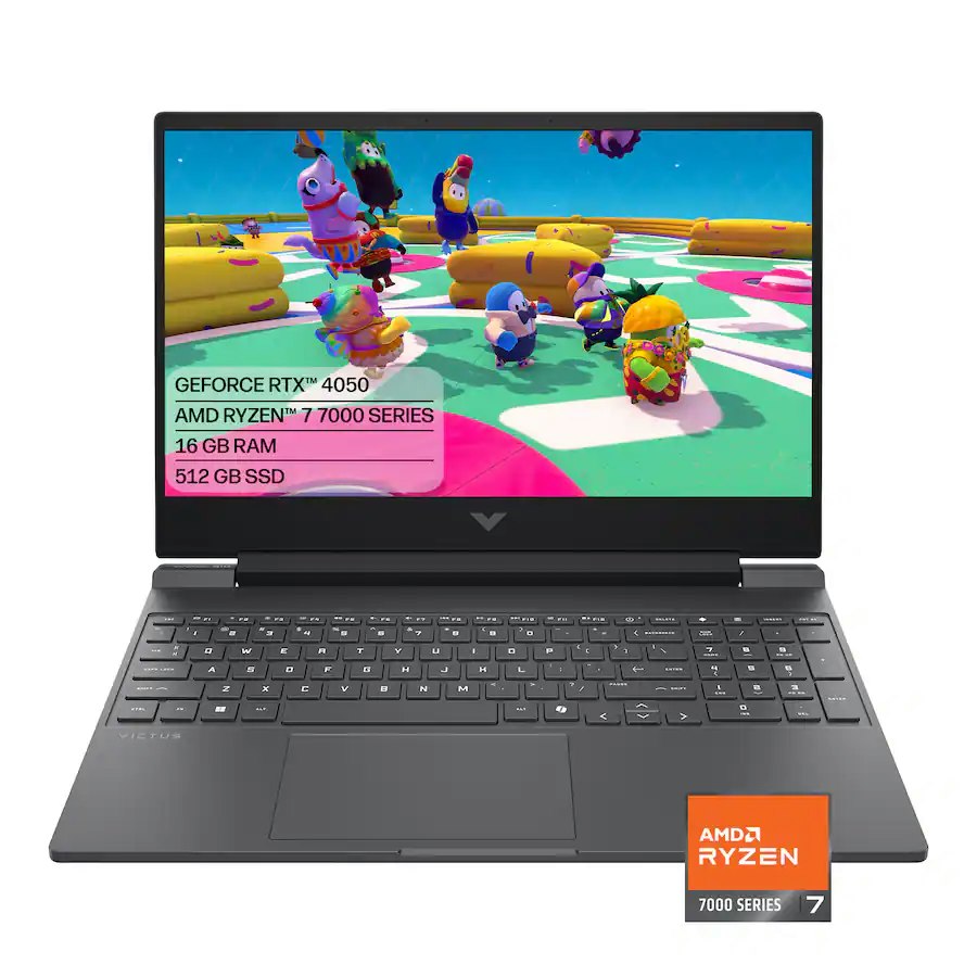 HP Victus Ryzen 7 7445HS 15.6" Gaming Laptop w/ NVIDIA GeForce RTX 4050: $950