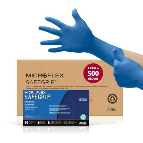Ansell Microflex SafeGrip SG-375 Latex Disposable Gloves 500-Pack: $146.29 Ansell Microflex SafeGrip SG-375 Latex Disposable Gloves 500-Pack: $146.29
