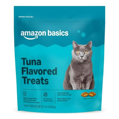 Amazon Basics Crunchy and Creamy Tuna Flavor Cat Treats 16-oz. Bag: $5.84 Amazon Basics Crunchy and Creamy Tuna Flavor Cat Treats 16-oz. Bag: $5.84
