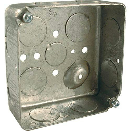 Raco 4-Inch Drawn 1-1/2-Inch Deep Square Electrical Box: $6.60 Raco 4-Inch Drawn 1-1/2-Inch Deep Square Electrical Box: $6.60