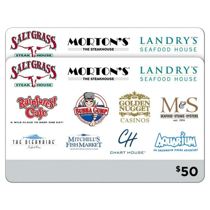 Landry's Multi-Brand Restaurants & More gift cards