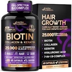Hair Growth Support Supplement 60-Capsules for $20 w/ Sub & Save + free shipping w/ Prime