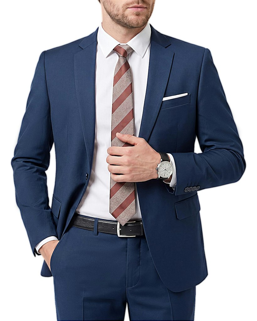 Men's Slim Fit Two-Piece Suit: $49