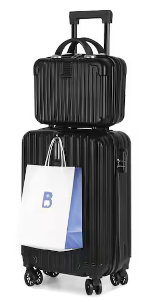 Hikolayae 2-Piece Hardside Spinner Luggage Set: $30