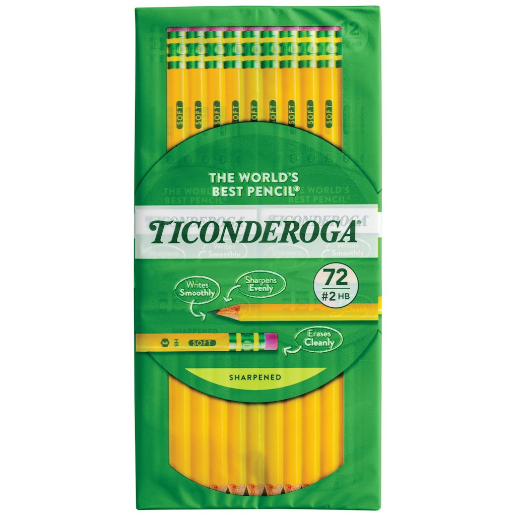 Ticonderoga Pre-Sharpened No. 2 Pencils
