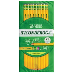 Ticonderoga Pre-Sharpened No. 2 Pencils 72-Count for $11 + free shipping w/ Prime