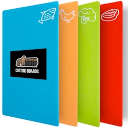Gorilla Grip BPA-Free Flexible Cutting Board Set of 4 for $10 + free shipping w/ Prime