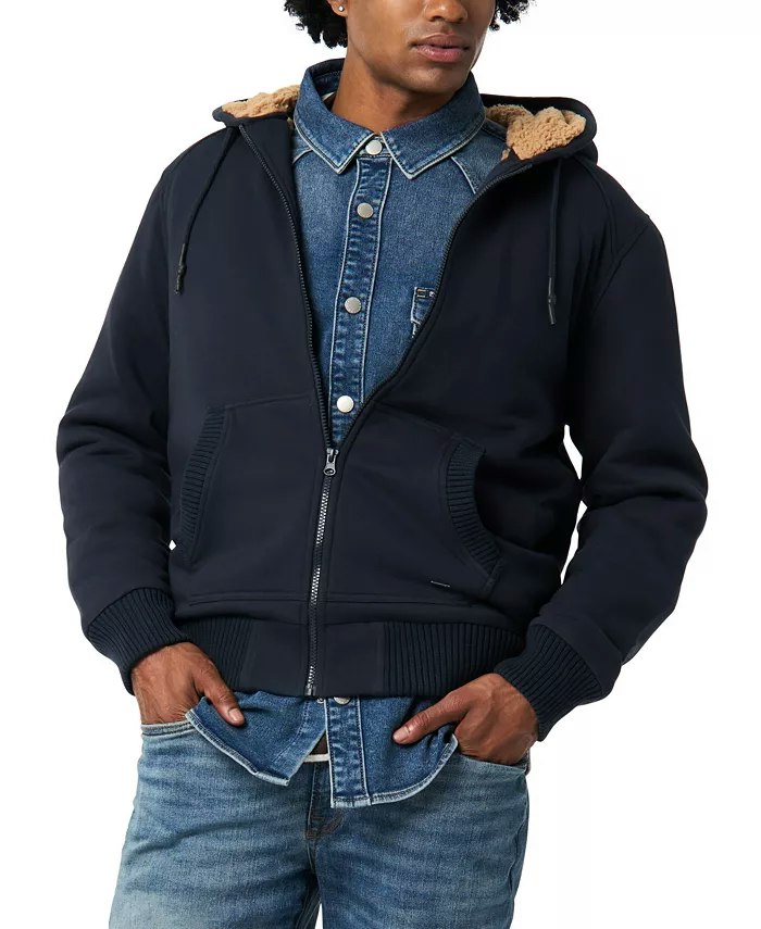 Buffalo David Bitton Men's Fasox Relaxed Full-Zip Hooded Jacket
