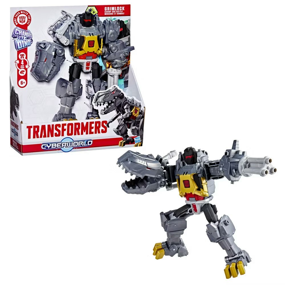 Transformers CyberWorld Grimlock Chomp & Battle Action Figure: $15