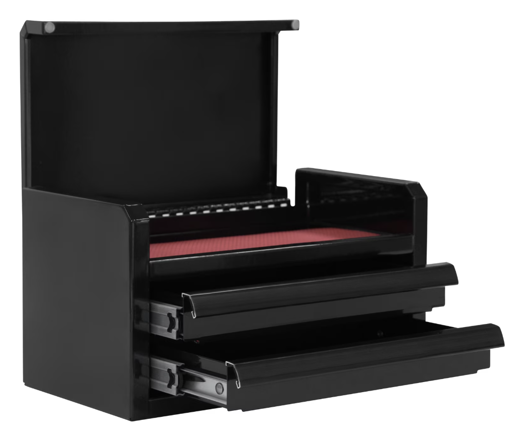 Hyper Tough Mini 2-Drawer Steel Toolbox: $20