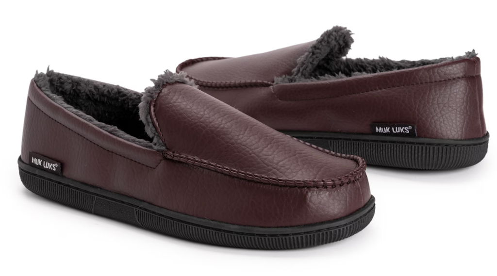 Muk Luks Men's Moccasin Slippers: $15