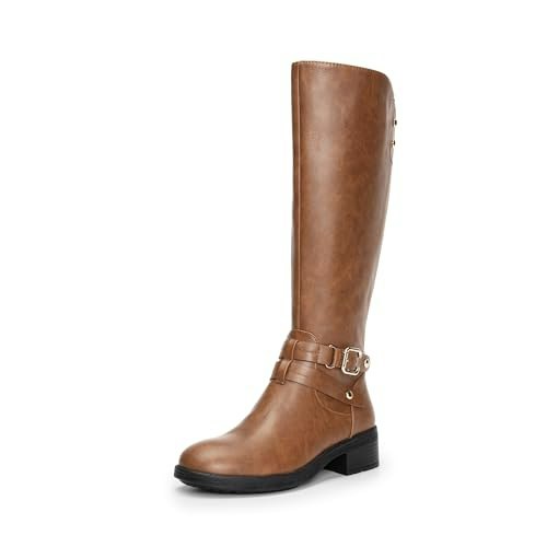 Dream Pairs Women's Knee High Buckle Riding Boots: $46.99 Dream Pairs Women's Knee High Buckle Riding Boots: $46.99