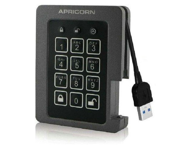 Apricorn Aegis Padlock 240GB Encrypted External SSD: $309