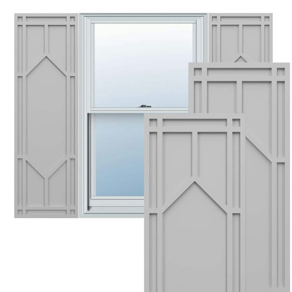 True Fit 12" x 54" Primed Vinyl Raised Panel Shutters Pair: $317.32 True Fit 12" x 54" Primed Vinyl Raised Panel Shutters Pair: $317.32