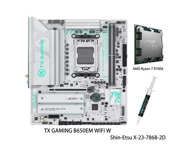 Asus TX Gaming B650EM WiFi Motherboard & AMD Ryzen 7 9700X CPU Combo: $659.99 Asus TX Gaming B650EM WiFi Motherboard & AMD Ryzen 7 9700X CPU Combo: $659.99