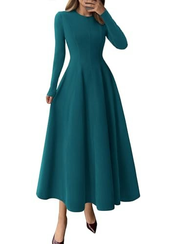 Prettygarden Women's Long Sleeve A-Line Midi Dress: $43.19 Prettygarden Women's Long Sleeve A-Line Midi Dress: $43.19
