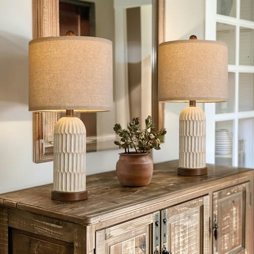 Oyears 22-inch Bedside Table Lamps 2-Pack: $69.98 Oyears 22-inch Bedside Table Lamps 2-Pack: $69.98