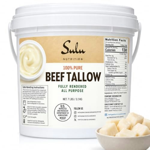 100% Pure Beef Tallow 7lb: $36.54 100% Pure Beef Tallow 7lb: $36.54