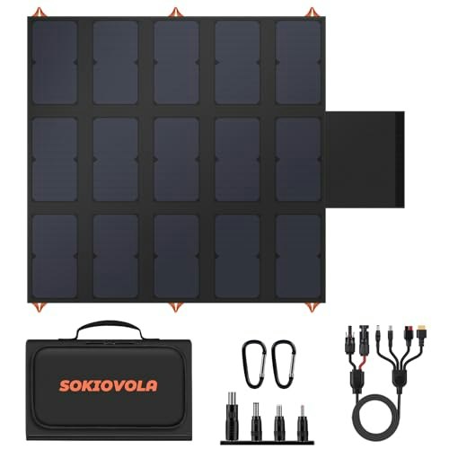 Sokiovola 100W Portable Foldable Solar Panel Charger: $118.99 Sokiovola 100W Portable Foldable Solar Panel Charger: $118.99