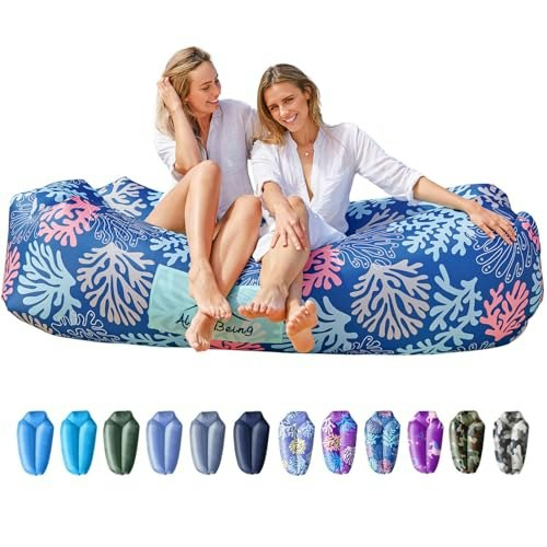 AlphaBeing Inflatable Beach Lounger: $33.98