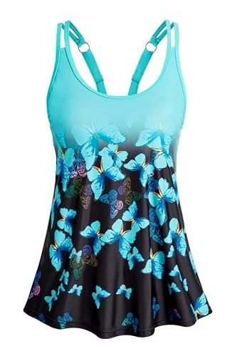 Women's Scoop Neck Flowy Tankini Swim Top: $13.47 Women's Scoop Neck Flowy Tankini Swim Top: $13.47