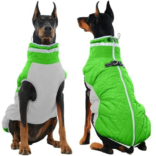 Ouobob Waterproof Warm Dog Coat with Built-in Harness 3XL: $39.56