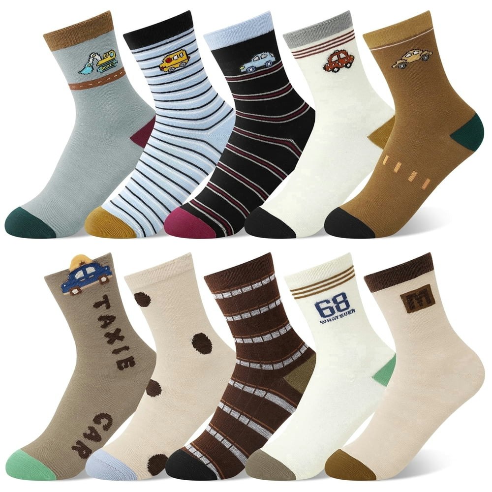 Lorrita Boys' Cartoon Crew Socks 10-Pack: $11.79 Lorrita Boys' Cartoon Crew Socks 10-Pack: $11.79