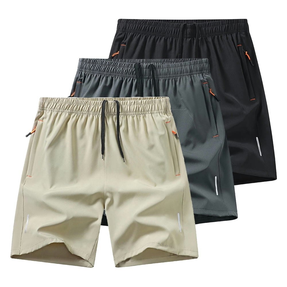 Lonkito Men's Elastic Waist Summer Shorts 3-Pack: $17.99 Lonkito Men's Elastic Waist Summer Shorts 3-Pack: $17.99