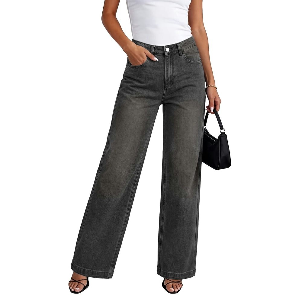 Emmiol Women's Baggy Boyfriend Wide Leg Jeans: $27.99 Emmiol Women's Baggy Boyfriend Wide Leg Jeans: $27.99
