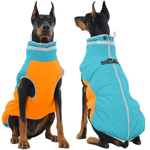 Ouobob XXXL Insulated Dog Winter Coat with Harness: $39.56 Ouobob XXXL Insulated Dog Winter Coat with Harness: $39.56
