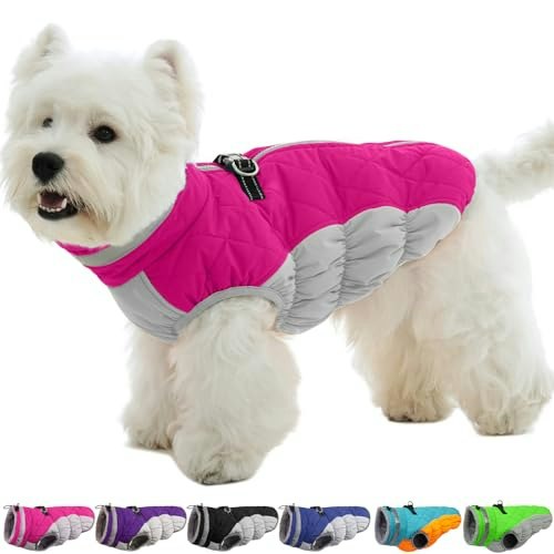 Ouobob Small Dog Winter Jacket with Harness: $30.59 Ouobob Small Dog Winter Jacket with Harness: $30.59