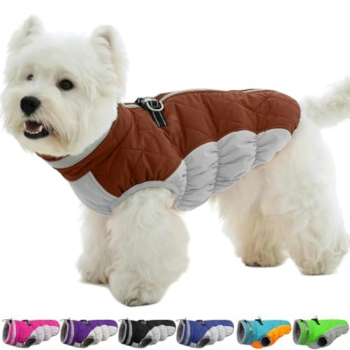 Ouobob Small Dog Winter Jacket with Harness: $30.59 Ouobob Small Dog Winter Jacket with Harness: $30.59