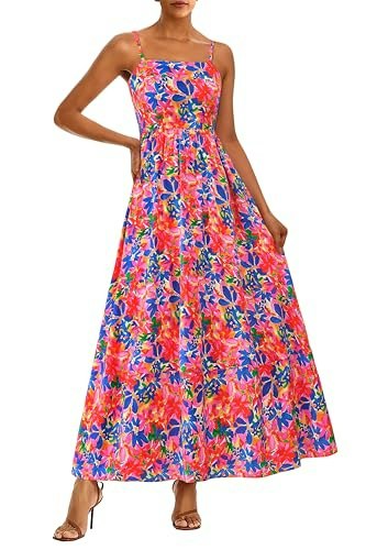 Prettygarden Women's Boho Floral Striped Maxi Dress: $29.98 Prettygarden Women's Boho Floral Striped Maxi Dress: $29.98