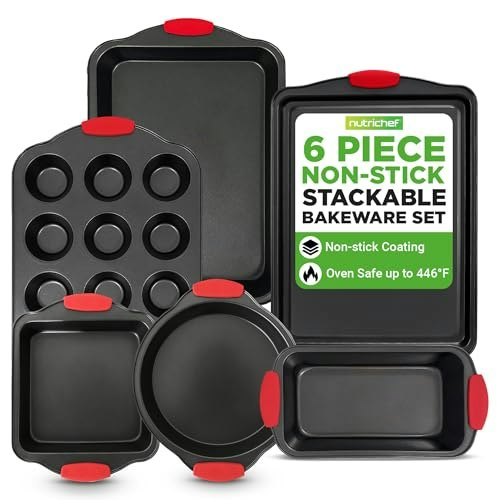 NutriChef 6-Piece Nonstick Carbon Steel Bakeware Set: $38.24 NutriChef 6-Piece Nonstick Carbon Steel Bakeware Set: $38.24