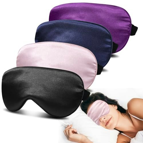 JroyJoy Silk Sleep Mask 4-Pack: $8.15