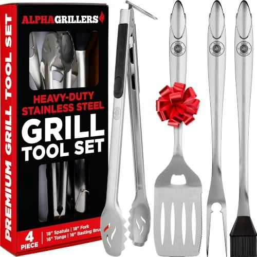 Alpha Grillers BBQ Grill Tool Set: $32.37