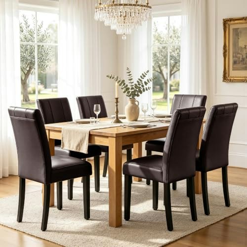 Chun Yi Upholstered Dining Chairs 6-Pack: $314.49 Chun Yi Upholstered Dining Chairs 6-Pack: $314.49