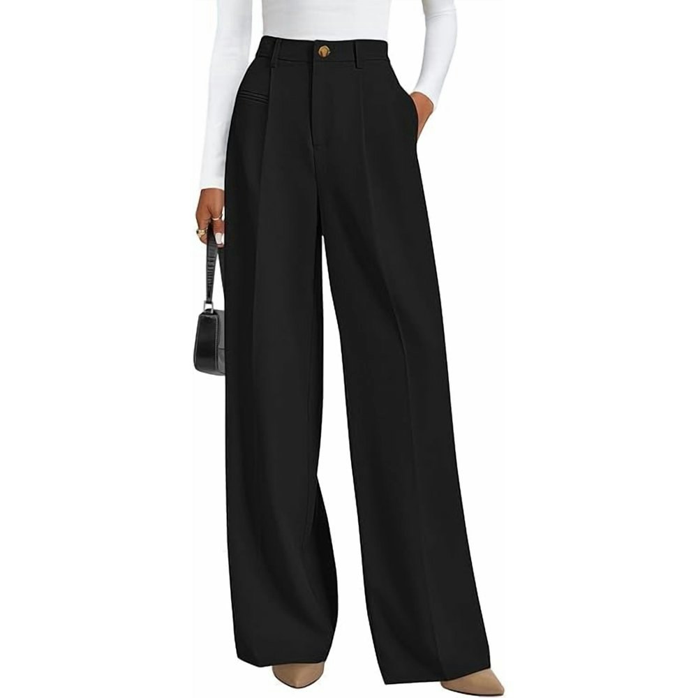 Prettygarden Women's High-Waisted Wide-Leg Dress Pants: $39.99 Prettygarden Women's High-Waisted Wide-Leg Dress Pants: $39.99