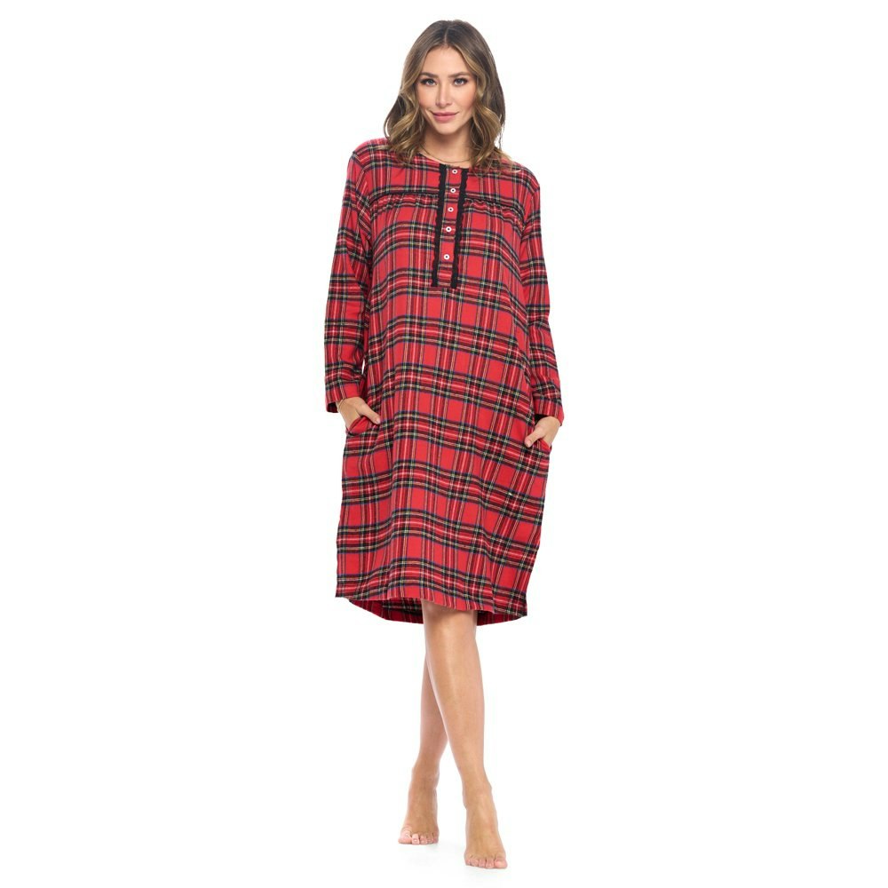 Ashford & Brooks Women's Flannel Plaid Long Sleeve Nightgown: $29.06 Ashford & Brooks Women's Flannel Plaid Long Sleeve Nightgown: $29.06