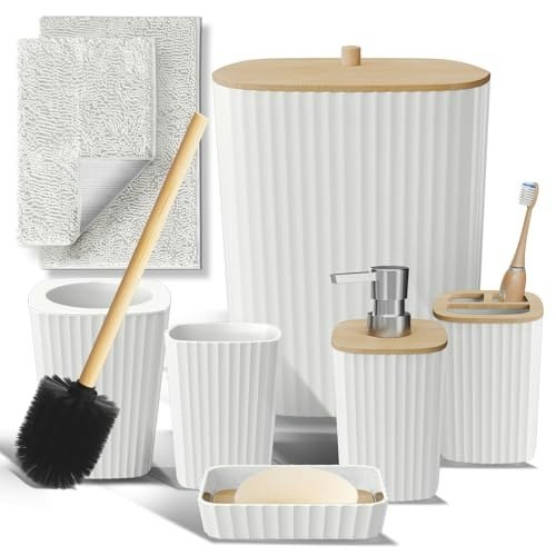 Clara Clark 6-Piece Bathroom Accessory Set: $46.99 Clara Clark 6-Piece Bathroom Accessory Set: $46.99