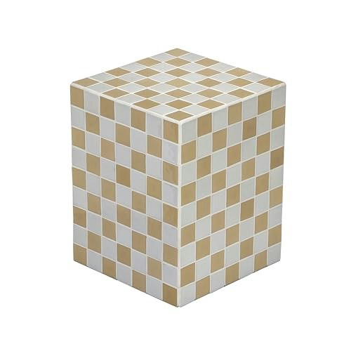 Jonathan Y Callista 18-inch Ceramic Tiled Cube Side Table: $159.59 Jonathan Y Callista 18-inch Ceramic Tiled Cube Side Table: $159.59