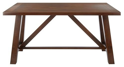 Safavieh Ainslee Brown Rectangle Dining Table: $277.49 Safavieh Ainslee Brown Rectangle Dining Table: $277.49