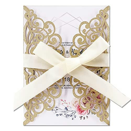 Fashmade Laser Cut Wedding Invitation 50-Pack: $31.92 Fashmade Laser Cut Wedding Invitation 50-Pack: $31.92