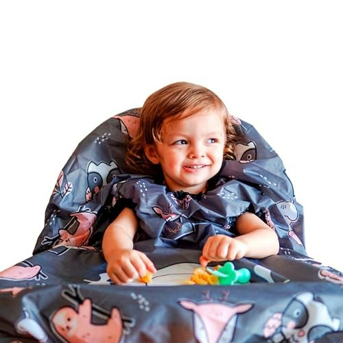Grabease Waterproof Baby Feeding Bib Smock: $16.99